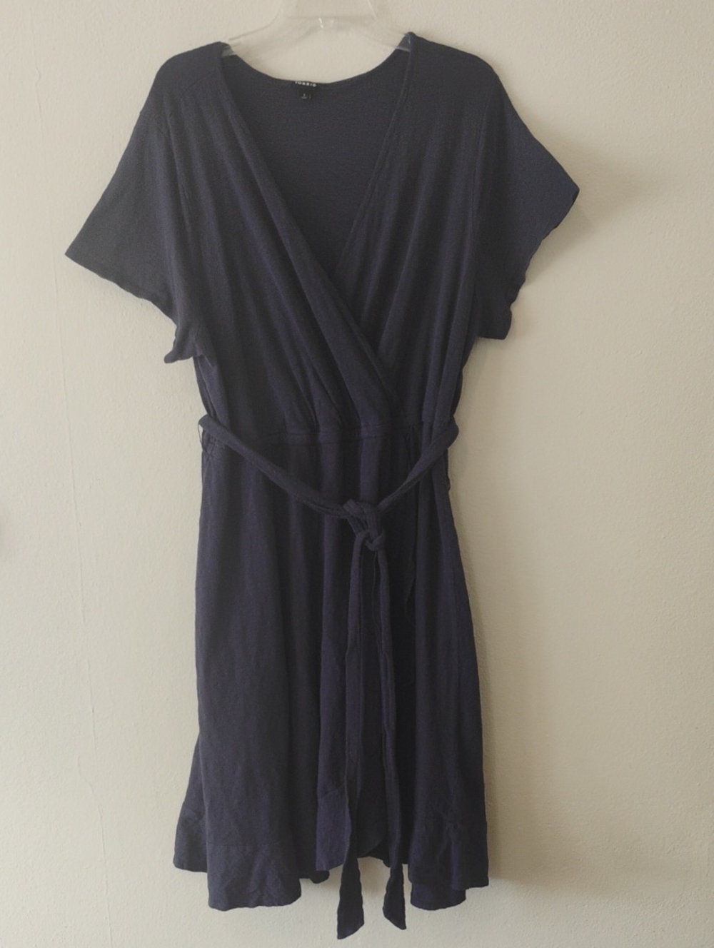 Torrid Navy Wrap Dress All Cotton Sz 3X